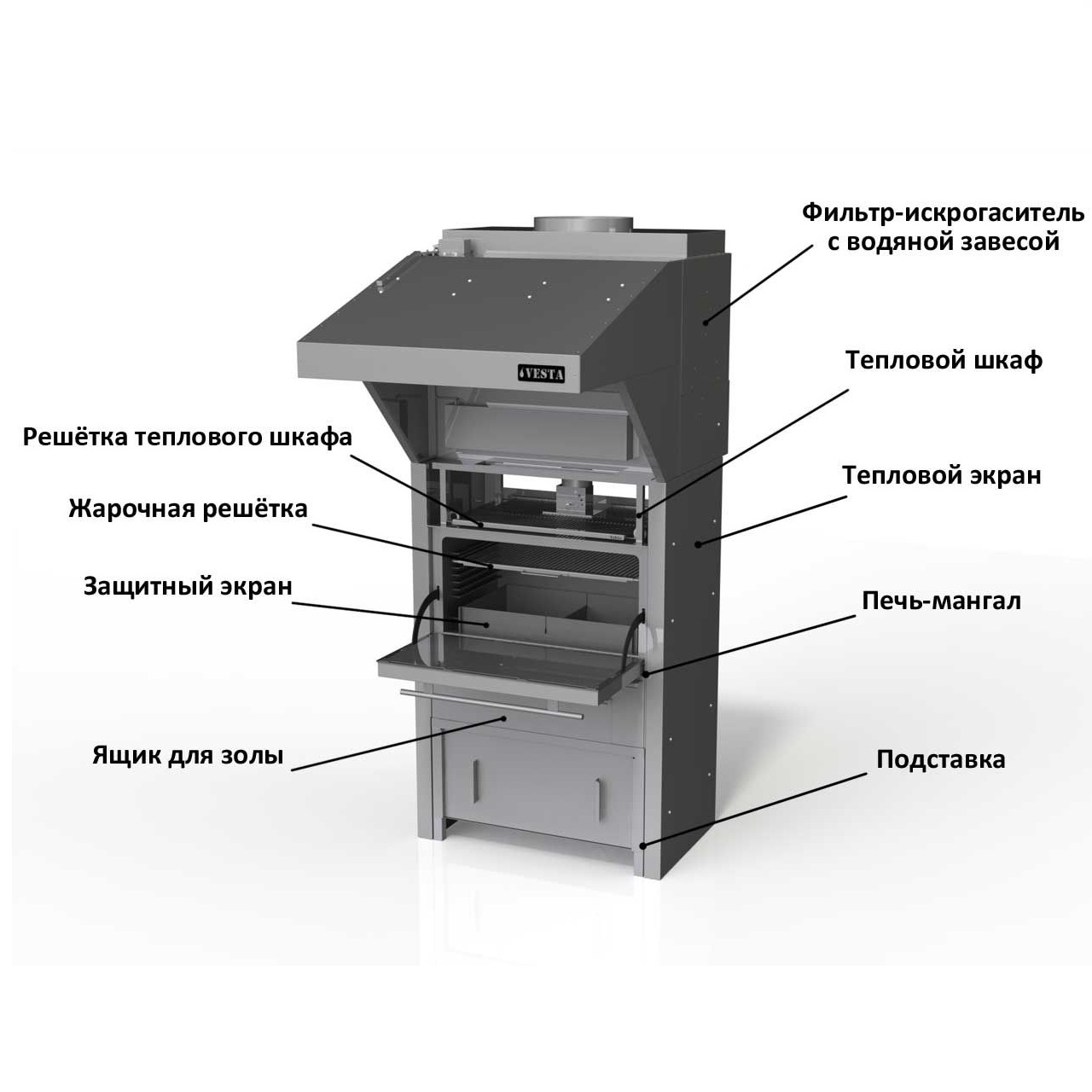 Печь Мангал Vesta 50