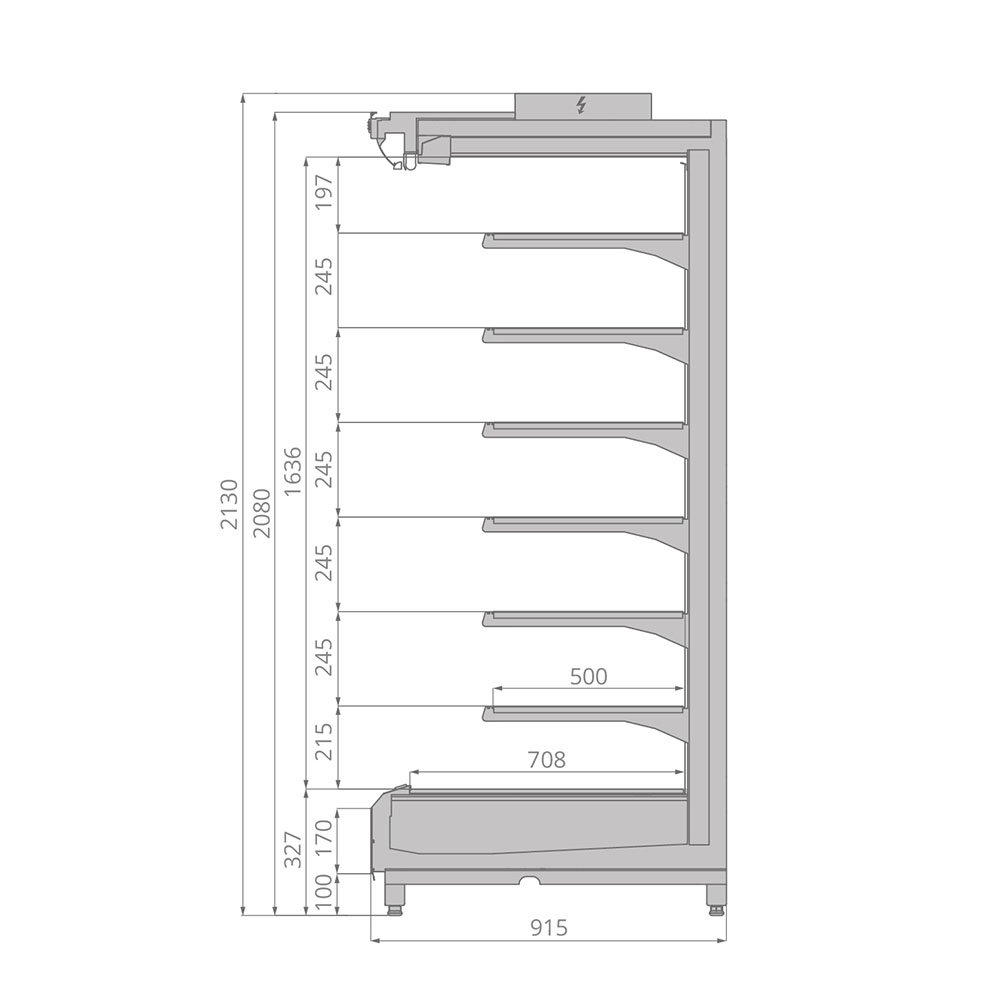 Горка холодильная Brandford TESEY Compact 125