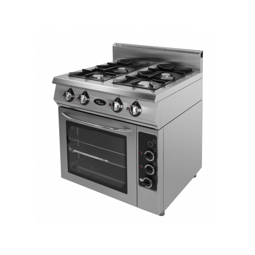 Плита Grill Master 4-х горелочная газовая Ф4ПДГ/800 (электрическая духовка)