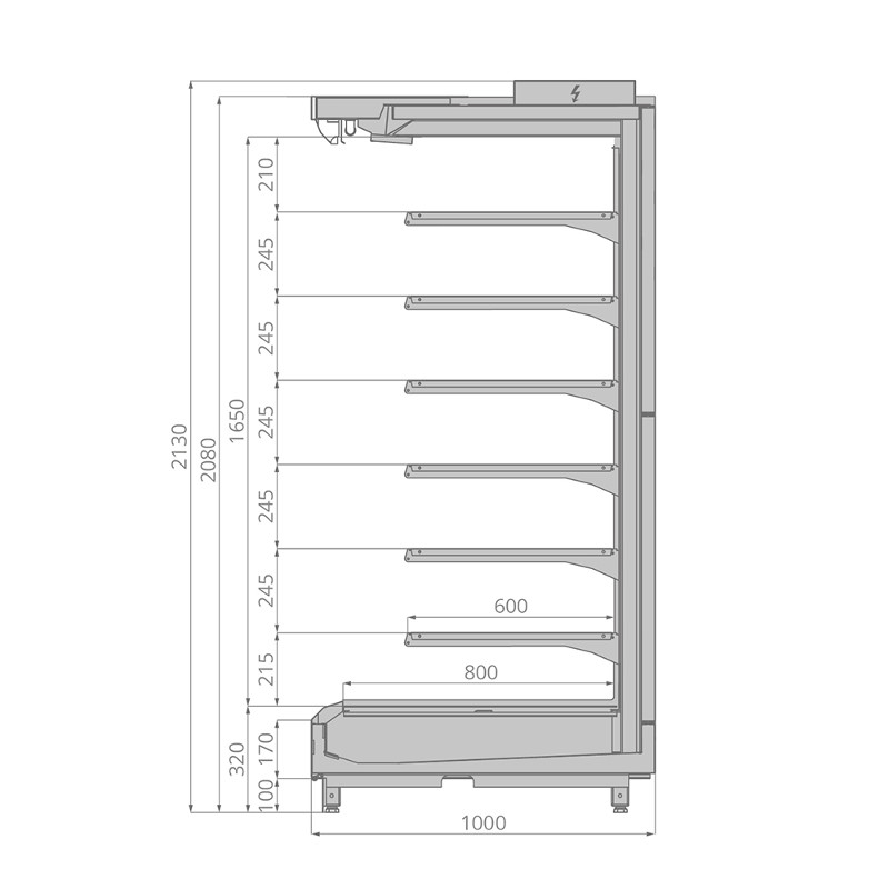 Горка холодильная Brandford TESEY Portable 375